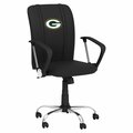 Dreamseat Curve Task Chair with Green Bay Packers Primary Logo XZOCCURVE-PSNFL20055